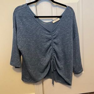 Blue cinch top